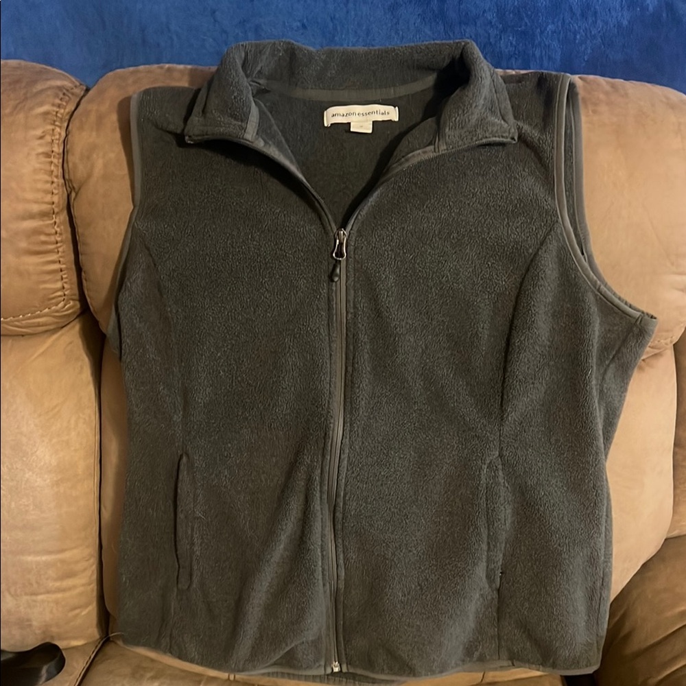 Gray Fleece Vest